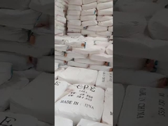 1.35 กรัม/ซม.3 สีขาว ลักษณะภายนอก 0.75% โพลีเอเธลีนคลอรีนระเหย